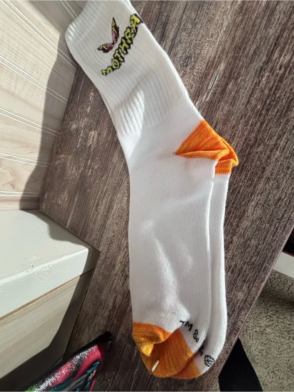 Mothra Socks with Embroidery